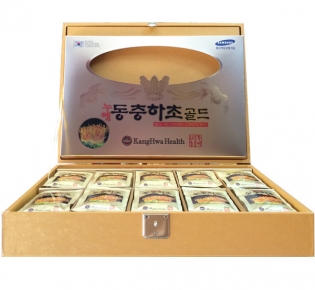 Nước Đông Trùng Hạ Thảo Hàn Quốc KangHwa hộp vàng 60 gói x 30ml