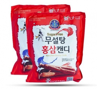 Kẹo Hồng Sâm Không Đường Đỏ 365 Hàn Quốc 500g